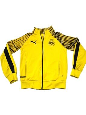 Puma Borussia Dortmund BVB Youth Medium 10-12 Soccer Training Track Jacket